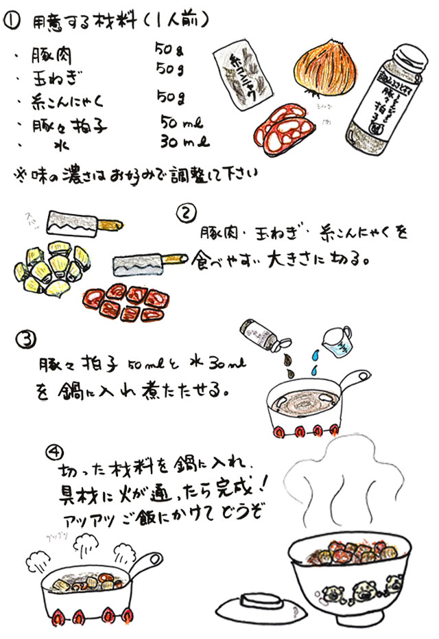 豚々拍子を使った豚丼の作り方